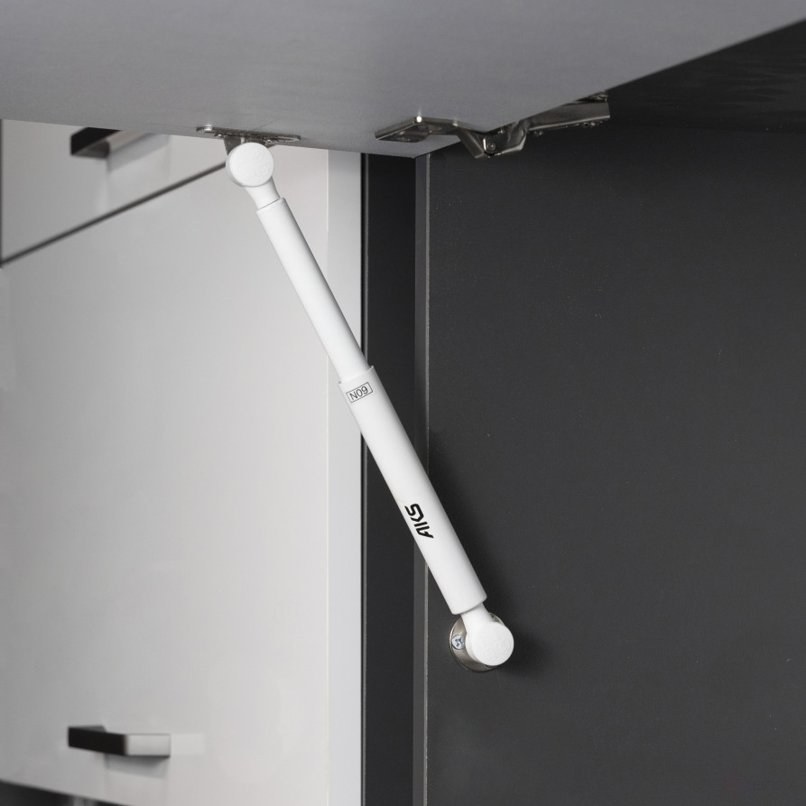 Gas lift upper 60N with locking in any position white AKS
