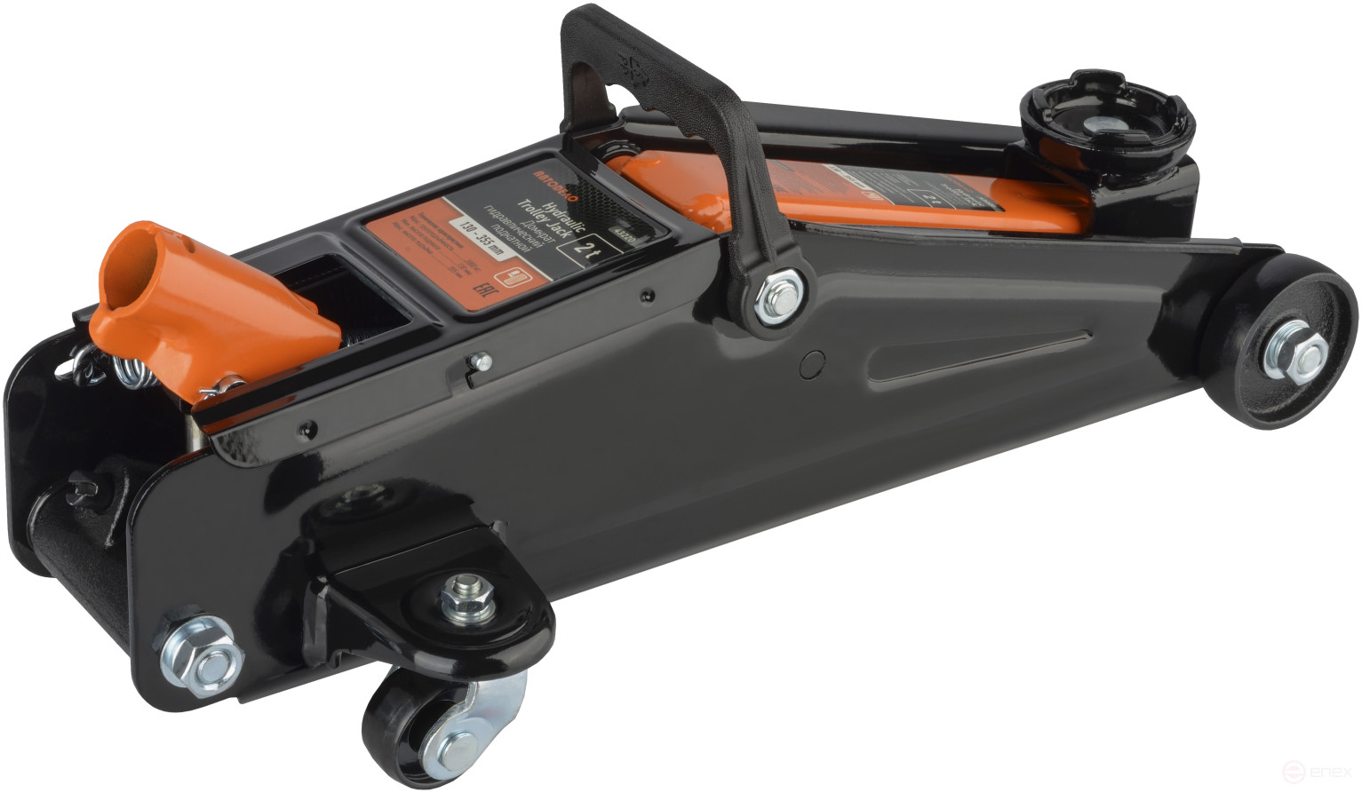 Домкрат гидр. 2.0т (130-355 мм подкатной; в кейсе) АвтоDело (43220)