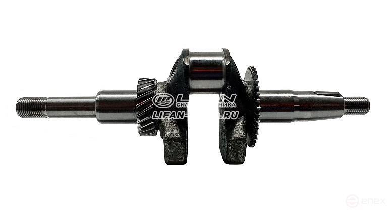 Коленвал LIFAN 13100/168F-2 (для мотопомпы 50WG) резьбовой вал T2 type)