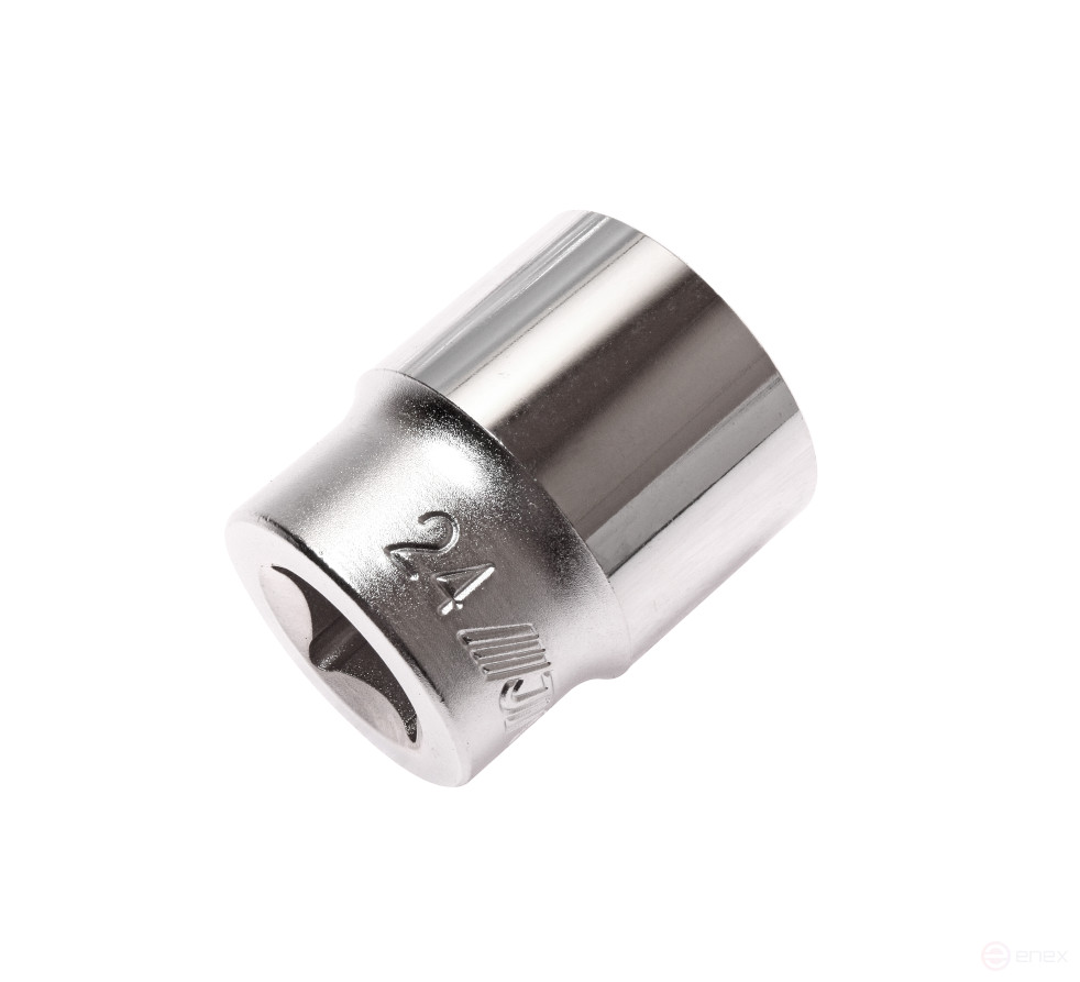 Головка торцевая 6-гранная 1/2" х 24мм, длина 38мм JTC /1/10/100