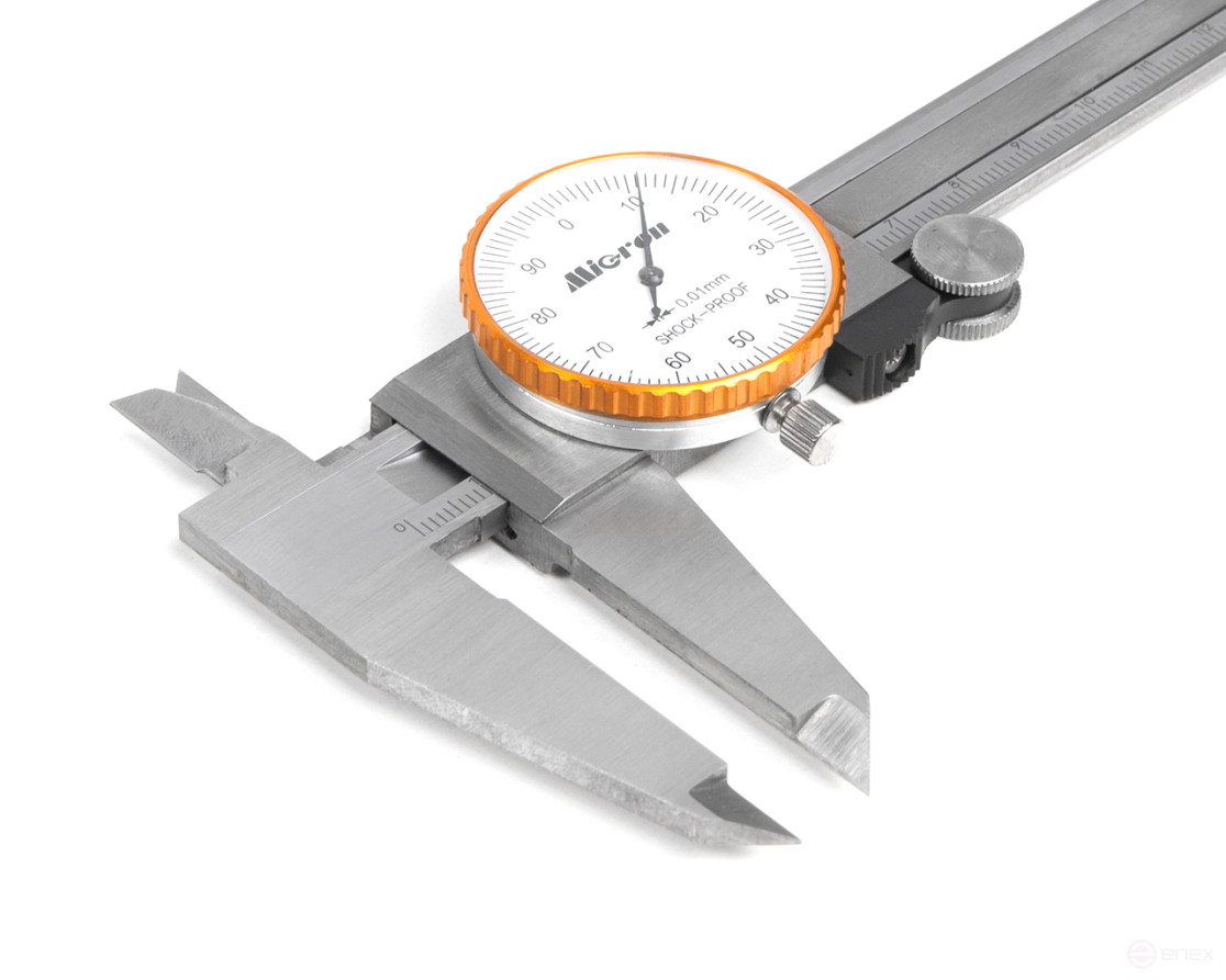 SHTSK Vernier caliper-1-200 0,01 counted on a Micron circular scale with verification