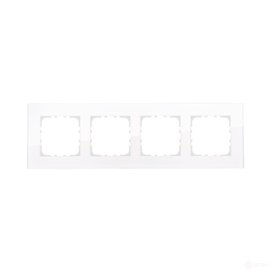 4-post frame, natural glass (white) LK80