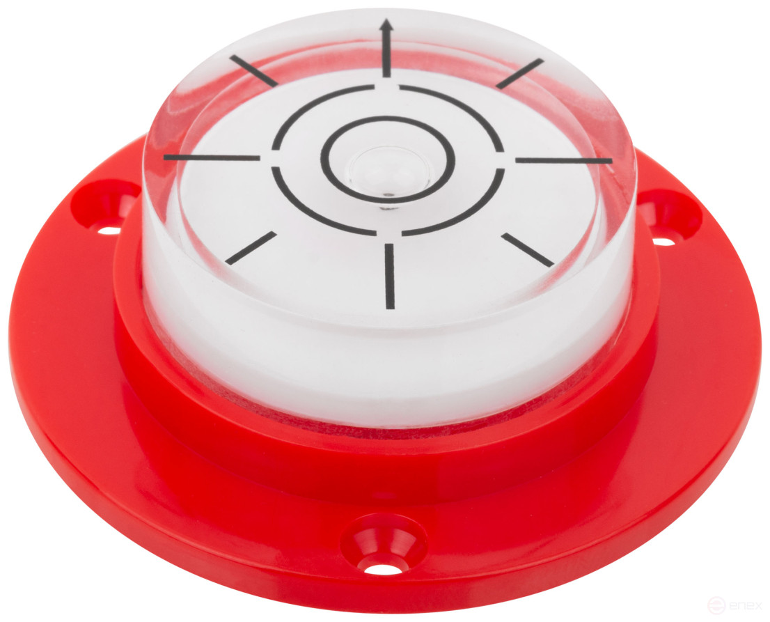 Round surface level, ABS plastic, 49 mm