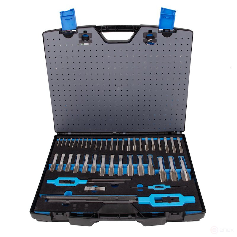 Набор ручных метчиков и плашек NORGAU Industrial М5-М30, 65 предметов