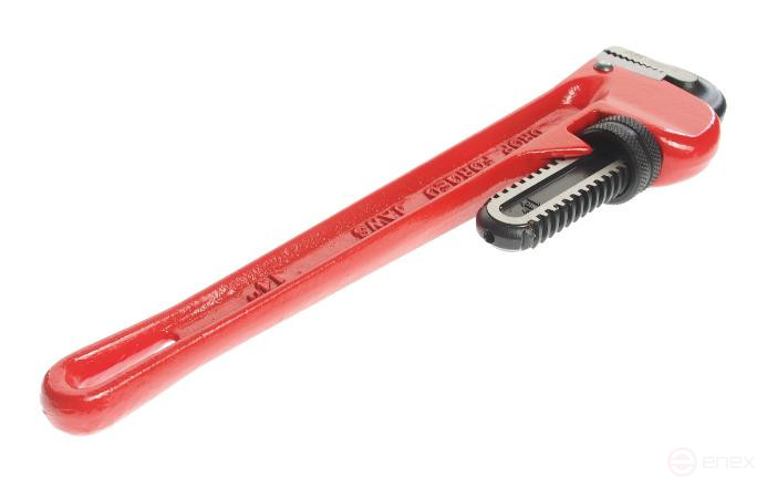 Pipe wrench 14" (350mm) American type, gripper up to 60mm JTC