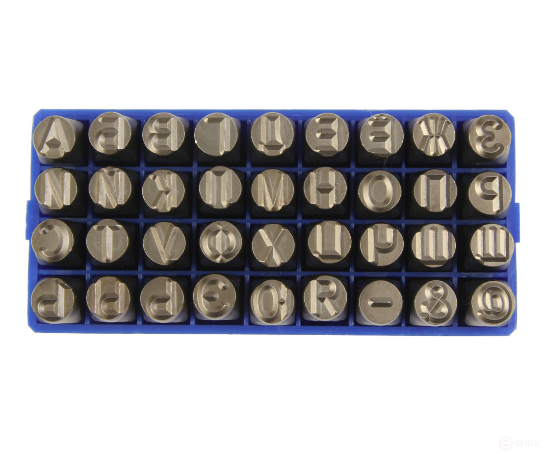 The stamps are letter Cyrillic 8mm (HRC 60+-2 degrees. DIN 1451) JTC