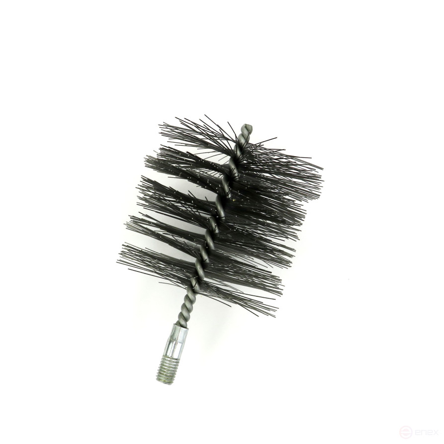 Ерш стальной Д90, ворс 0,50, посадка М12 резьба (14-590) кордщетка щетка для очистки и чистки отверстий, каналов, теплообменника, трубок и оборудования в печных, дымоходных, котельных системах