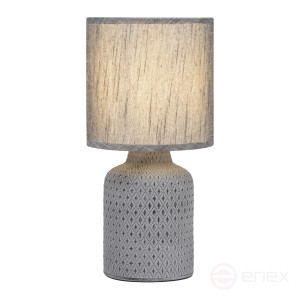 D7043-502 Настольная лампа Rivoli Sabrina D7043-502 1 * Е14 40 Вт керамика черная с абажуром