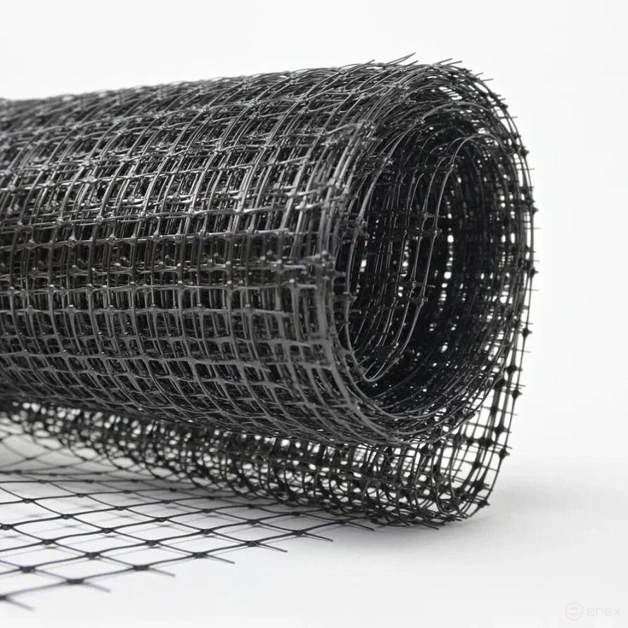 Rodent and mole net 25x2 m cell 15x15 mm Geoplastboard color black