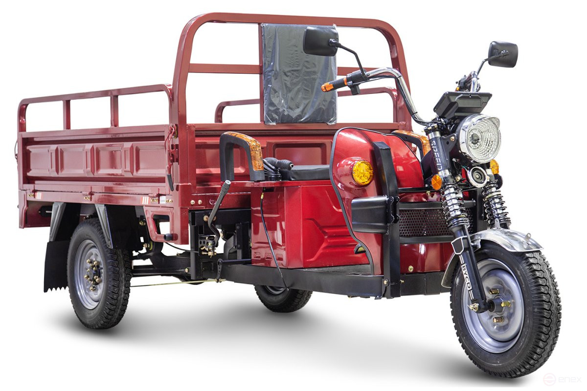 Грузовой электротрицикл Rutrike D4 1800 60V1500W, красный