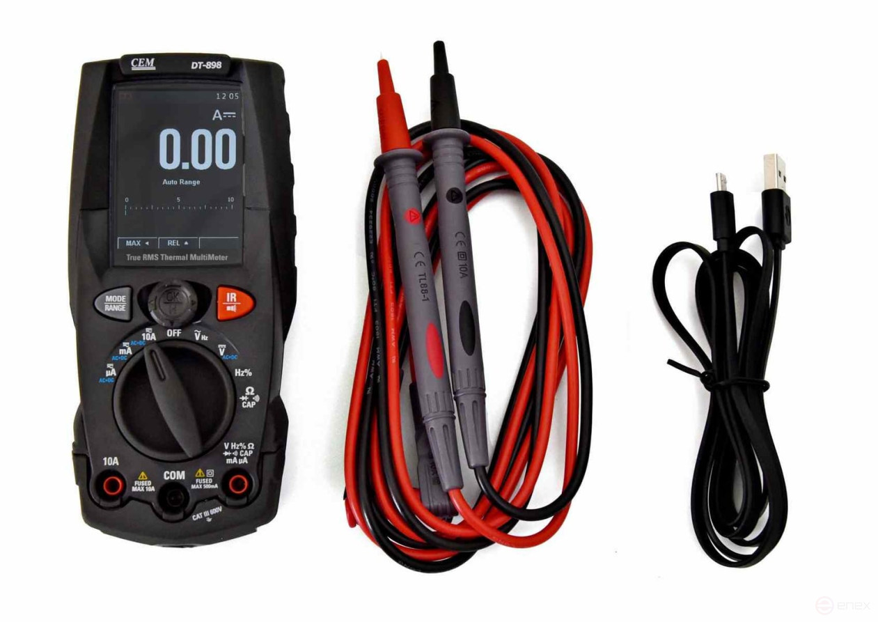 DT-898 Мультиметр TRMS с встроенным тепловизором