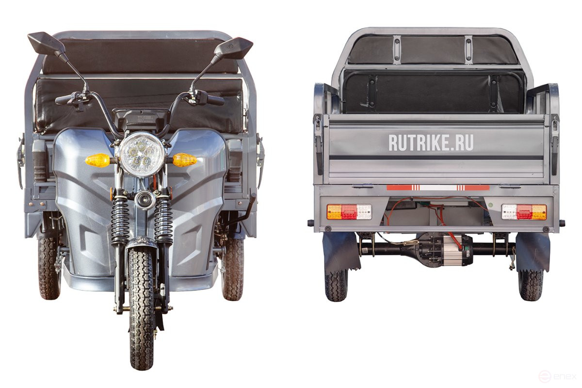 Грузовой электротрицикл Rutrike Мастер 1500 60V1000W, темно-зеленый