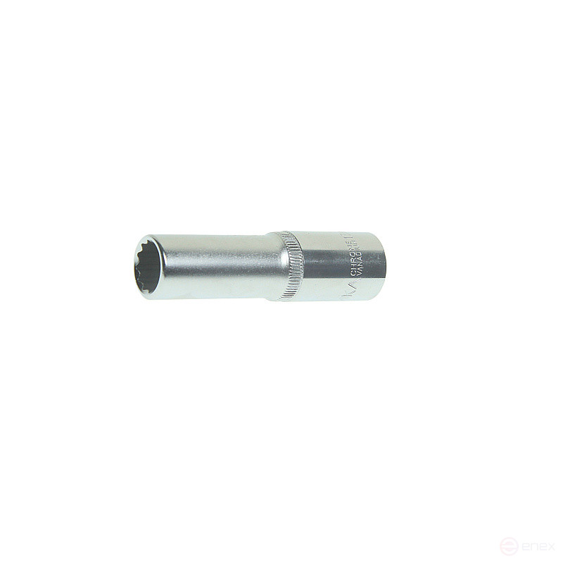 Головка торцевая 13мм 1/2" 12-гранная глубокая L=80мм ЭВРИКА ER-91506-12 /1/15