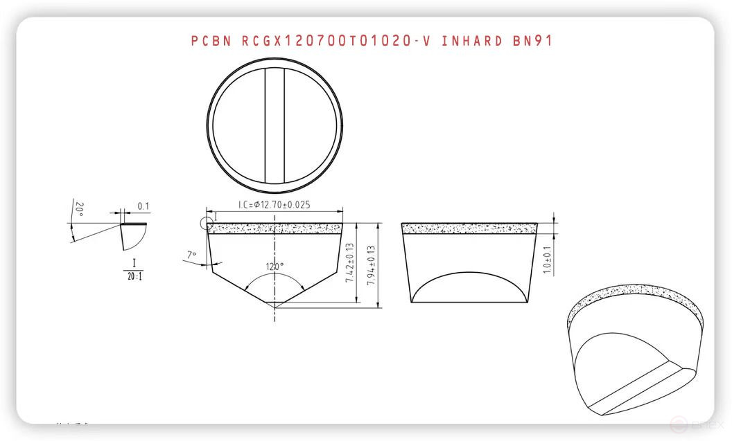 Plate RCGX120700T01020-V CBN BN91