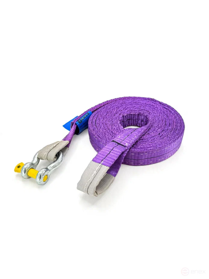 Буксировочный трос РОМЕК 7т, 4м (петля-шакл) арт. 030.2.4. ОС