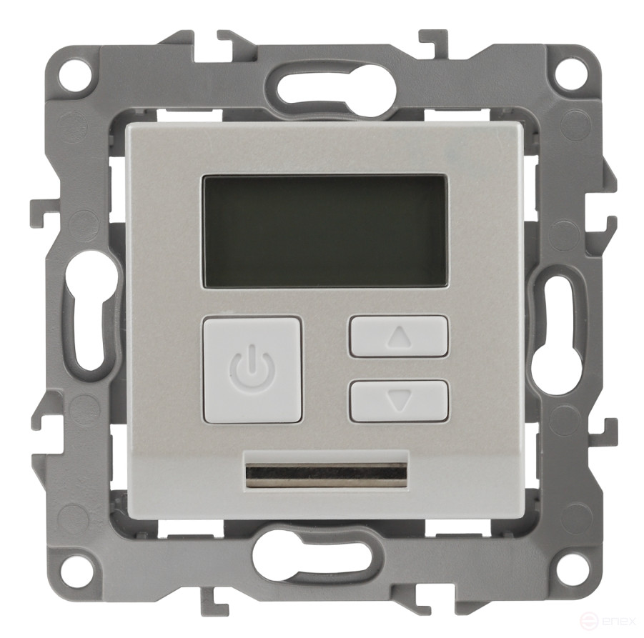 12-4111-15 ERA Thermostat universal 230V-Imah16A, IP20, Era 12, mother of pearl