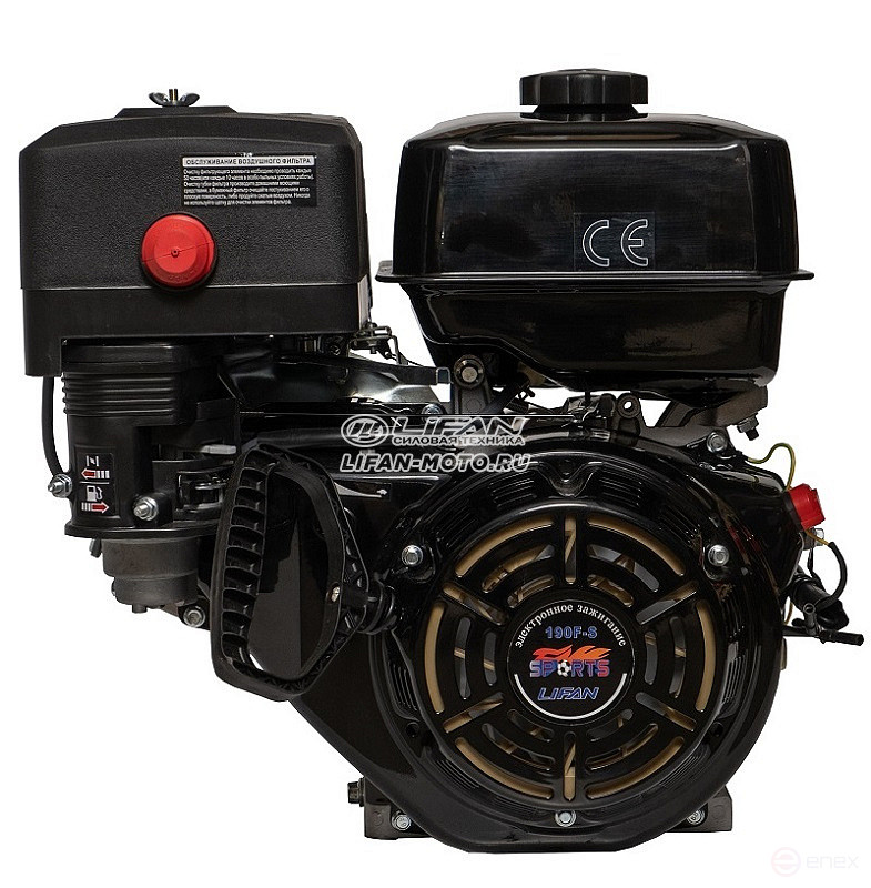 Lifan 190F-S Sport engine, 25mm shaft