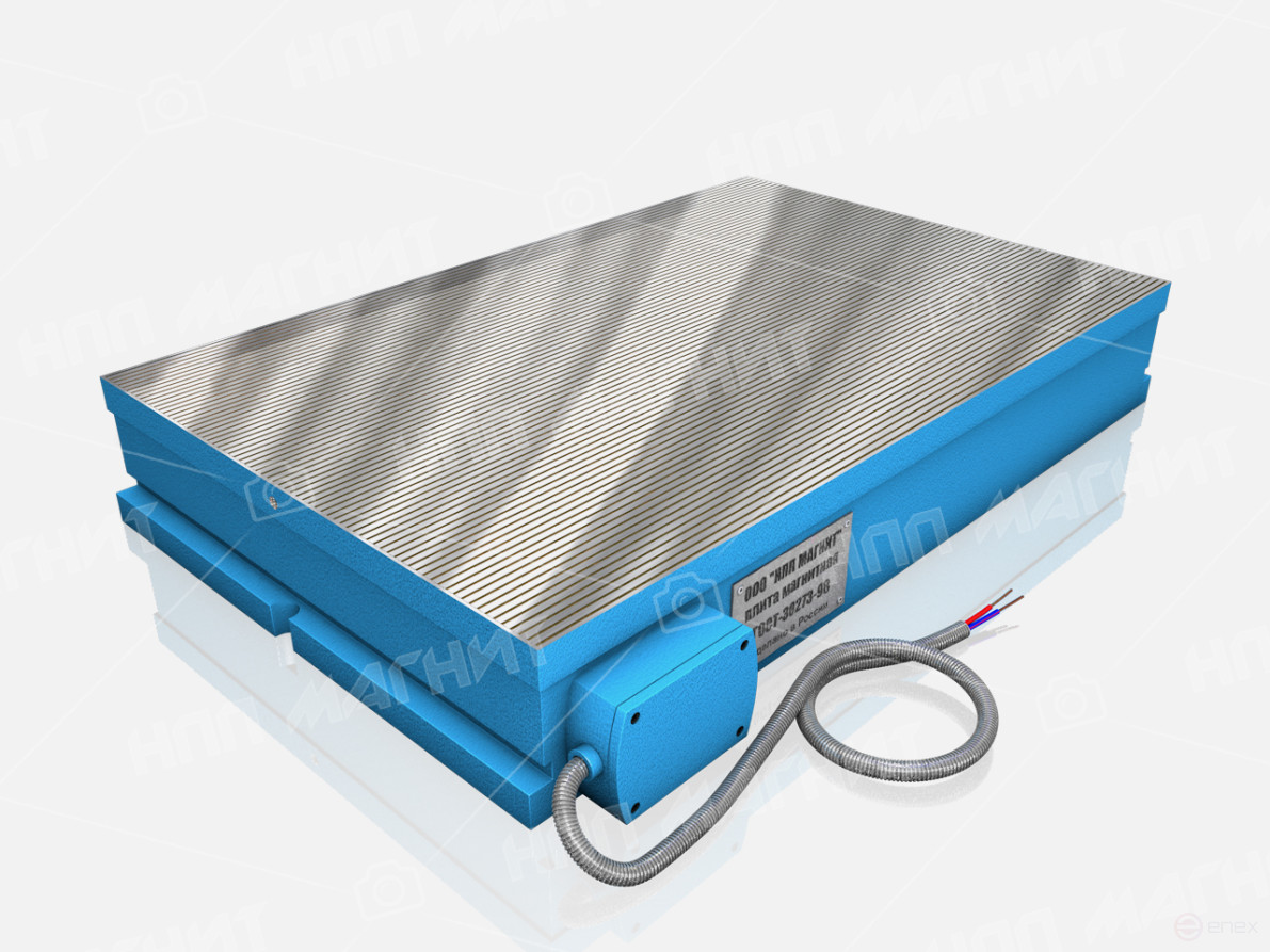 Плита электромагнитная мелкополюсная прямоугольная с продольным расположением полюсов 7208-0067 (400x630)