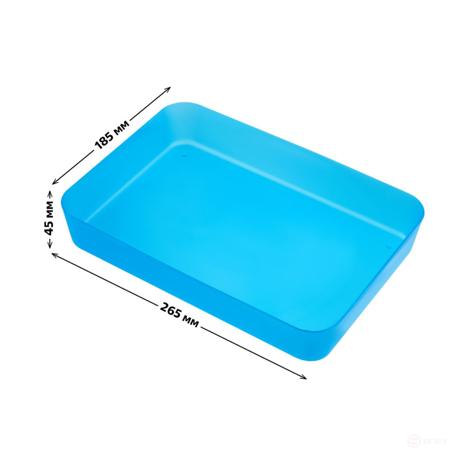 STAMM stationery tray, 18,5*26,5*4,5 cm, polypropylene, tinted blue