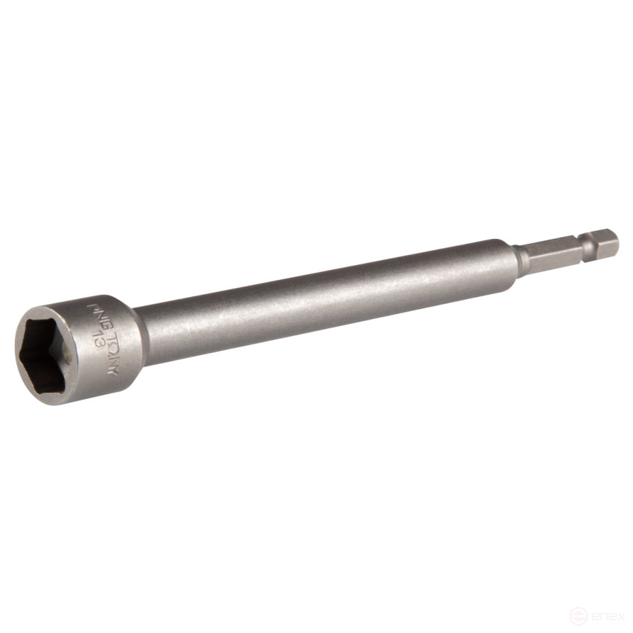 1/4" hex screwdriver head, 13 mm, L = 150 mm, magnetic KING TONY 7611513M