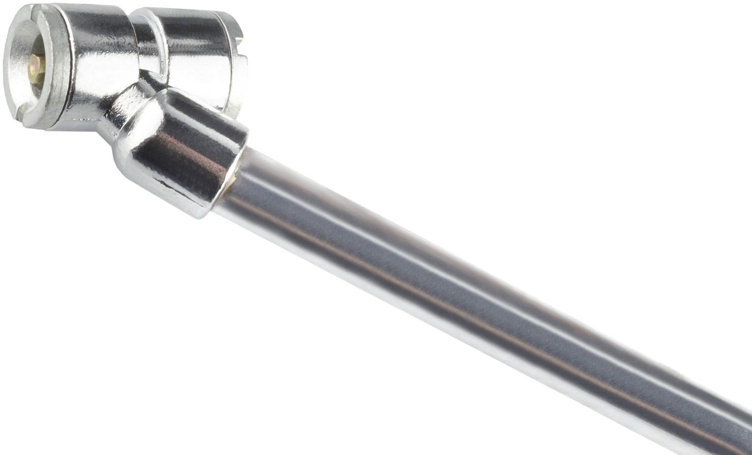 Манометр (0.50-12.16 bar) с клапаном спуска и шлангом с насадкой-удлинителем (АвтоDело) 42313