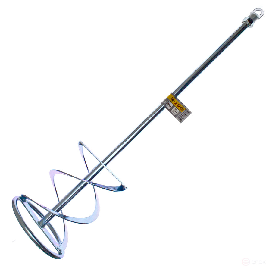 Насадка для перемешивания красок и штукатурных смесей, М14, 140х600 мм, ЧЕГЛОК (12)