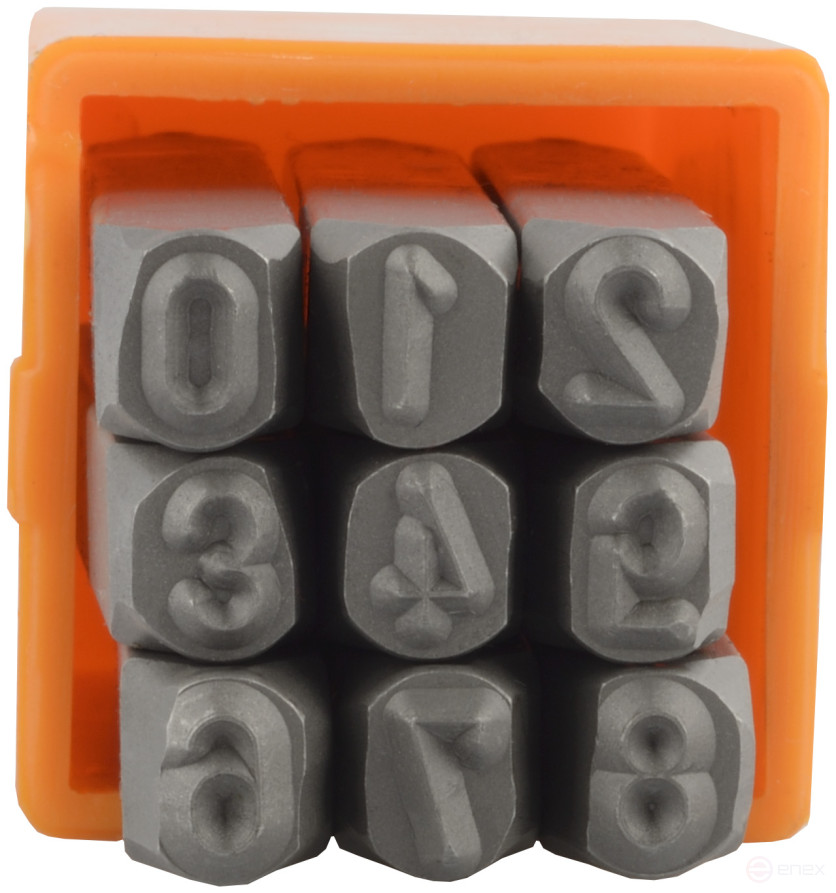 A set of digital stamps 5mm "Avtodor" (high hardness) 40585