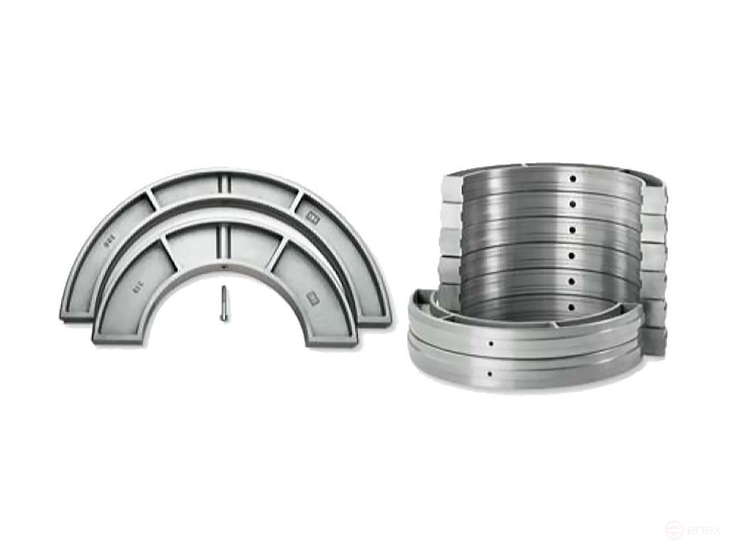 Редукционные вкладыши труба/труба на 560мм (8 шт.) широкие