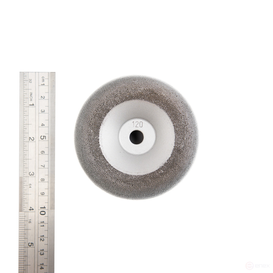 NS120 Полусфера шероховальная, Ø88,9x38,1мм, AH 9,5мм, 230 Grit