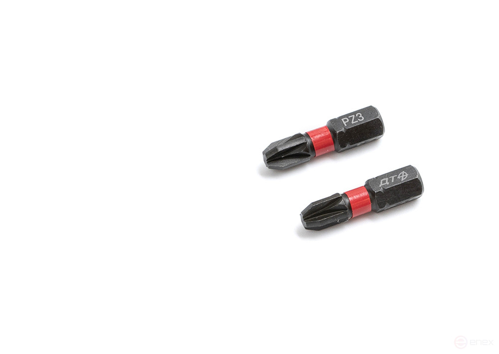 1/4" impact bit, PZ3 × 25 mm, 10 pcs.