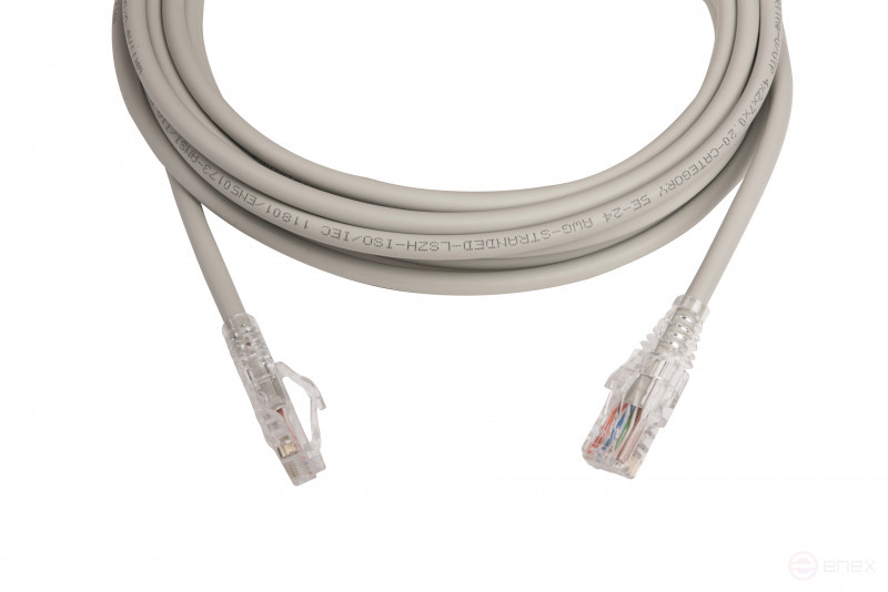 WRline WR-PC-RJ45-UTP-5E-5-GY Патч-корд U/UTP, категория 5е, 2xRJ45, неэкранированный, серый, LSZH, 5м