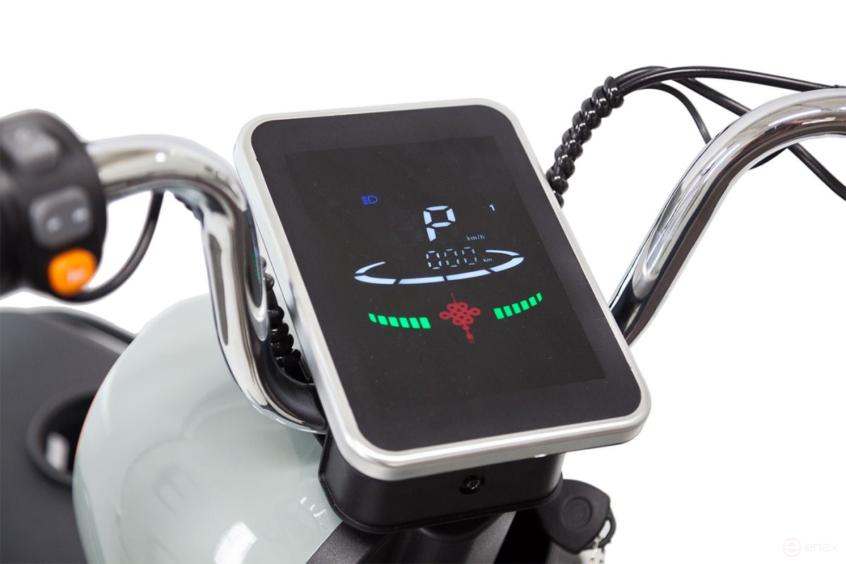 Electric tricycle Rutrike Gelbert Beta 48V/60V 800W, green and white