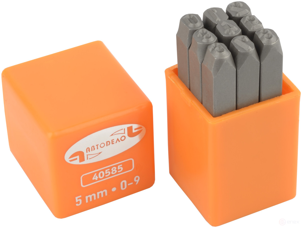 A set of digital stamps 5mm "Avtodor" (high hardness) 40585
