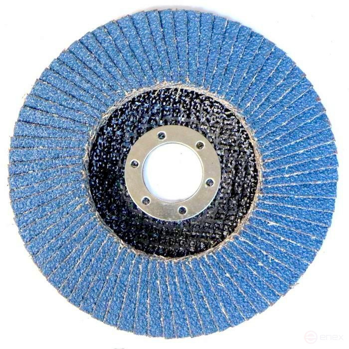 Petal End circle 125 P60 Attack Zirconium (blue)