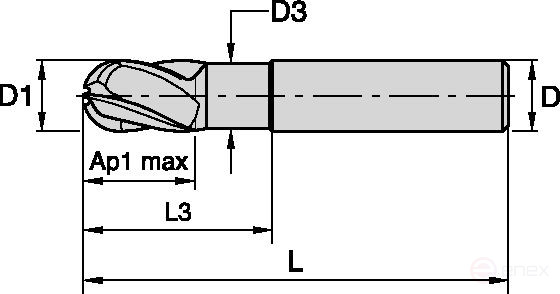 Фреза F4AW0600AWL38E120 KCPM15