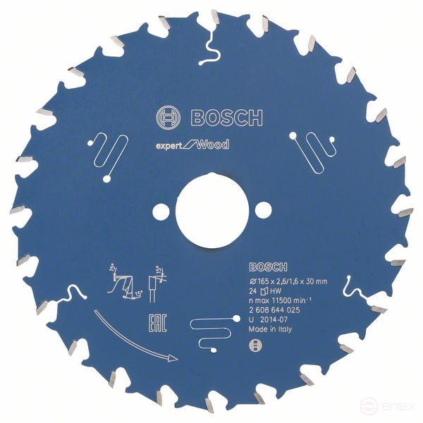Expert for Wood saw blade 165 x 30 x 2.6 mm, 24