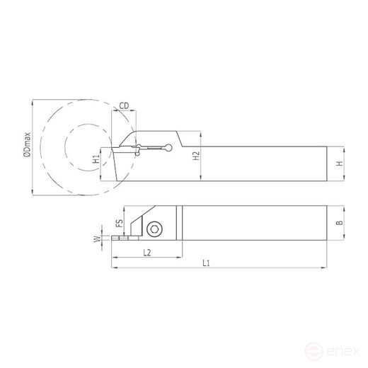 Heikenei Egt Tt Holders for processing external grooves Tgtc Td.. HEI.1007000