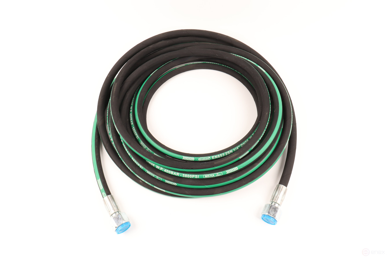 ACG Шланг для АВД 10 м 2-х оплеточный 2SN d-6 мм (гайка металл 22х1,5 - 22х1,5) 1023892