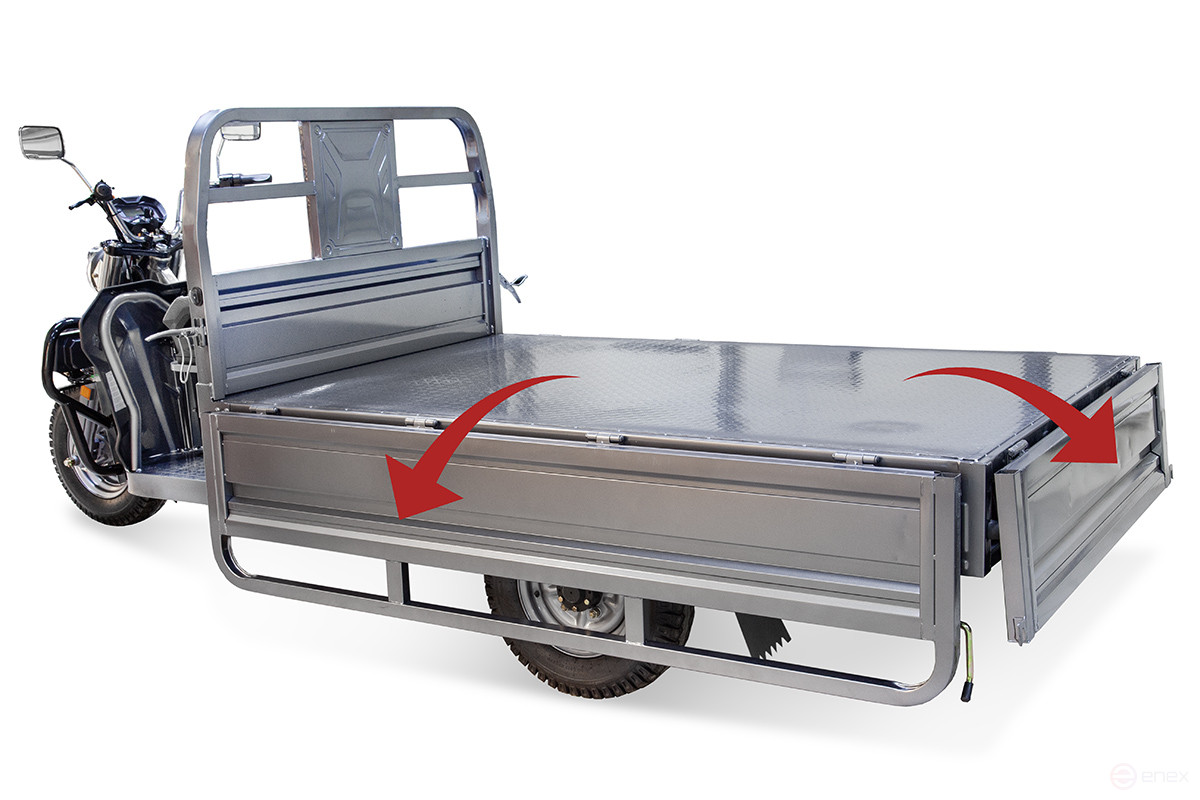 Cargo electric tricycle Rutrike Expert PRO Plus 2200, grey