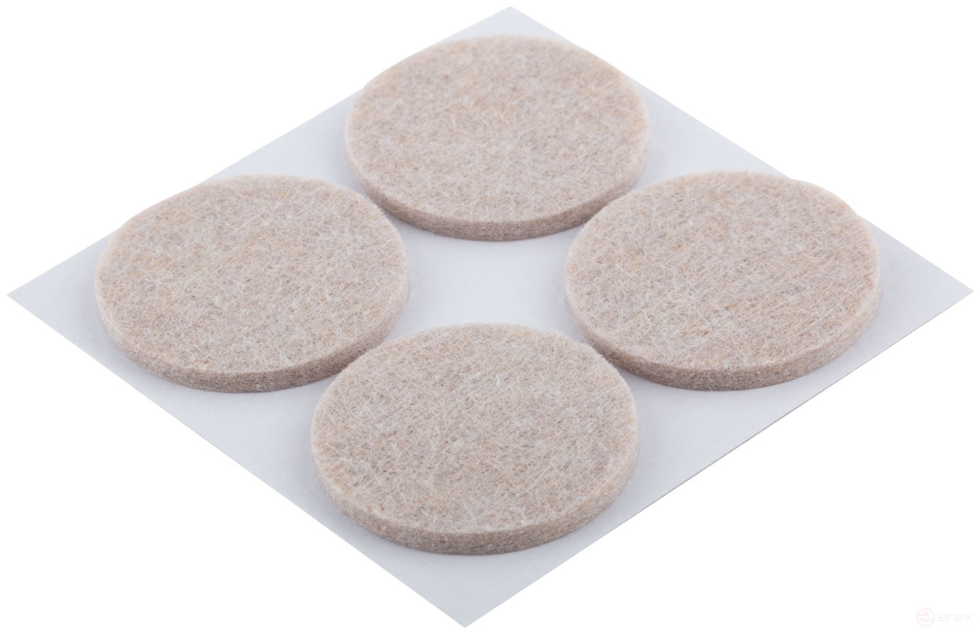 Furniture linings self-adhesive round 34 mm, 4 pcs., felt