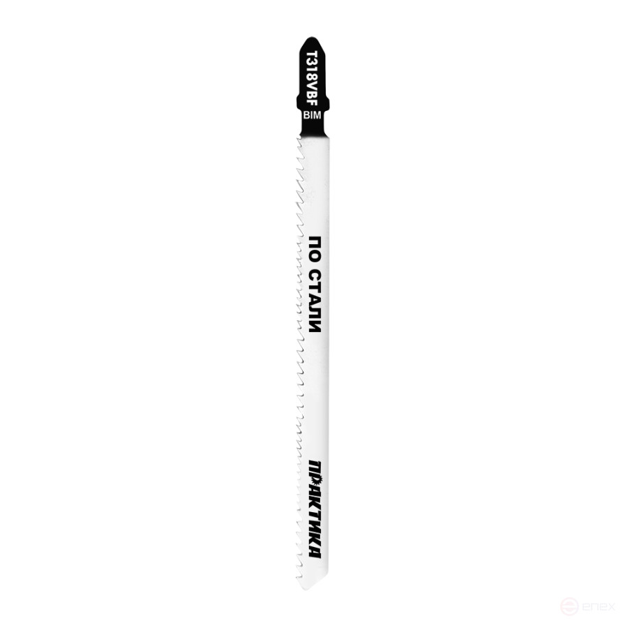 Пилки для лобзика по стали ПРАКТИКА тип T318VBF VARIO зуб 132 х 110, чистый рез, BIM, 2шт (244-377)