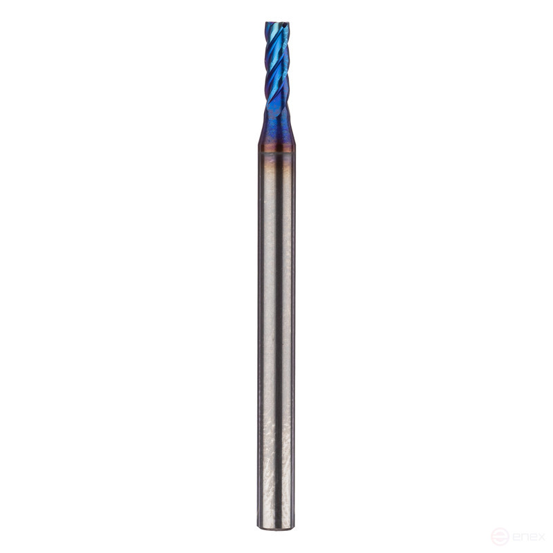 End milling cutter plosk TV/spl 4Z No.155 3/3*6*38 HRC65 Nano Blue without chamfer Profiled