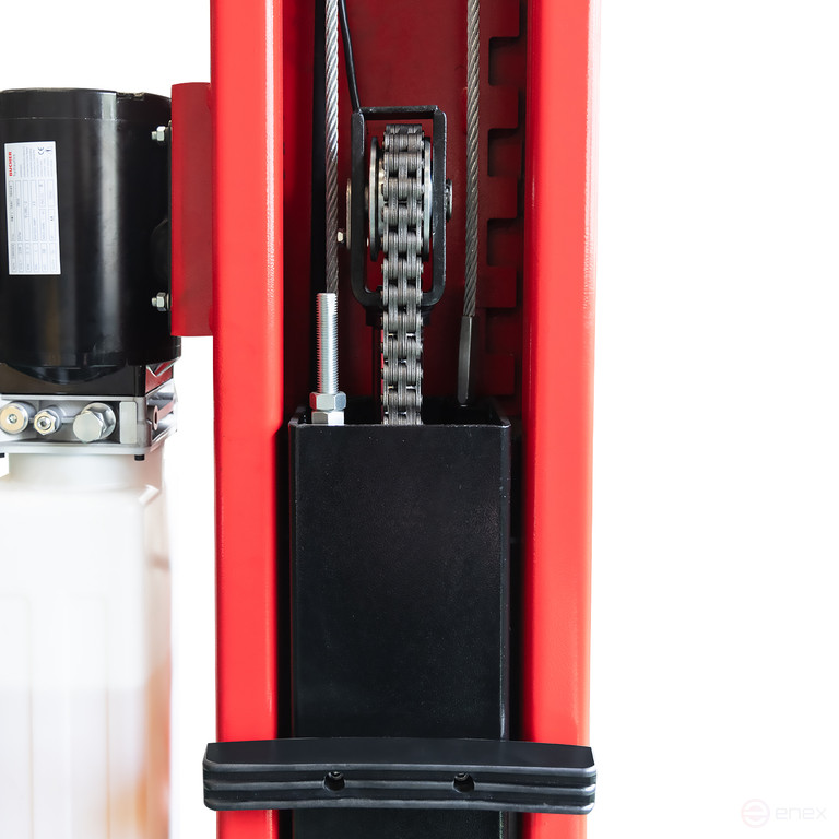 Electrohydraulic lift 4t 110-1900mm 2-rack 220V top.synchron. (manual. descent) GTE