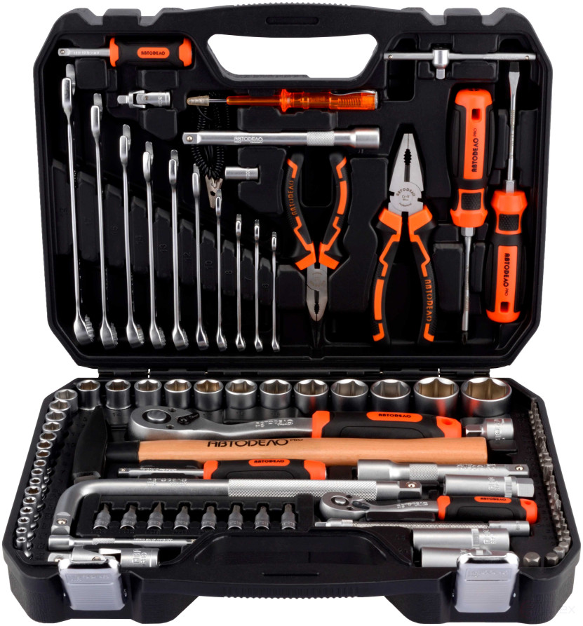 Набор инструмента 98пр. 1/2"DR 3/8"DR 1/4"DR 6PT АвтоDело PRO (39898)