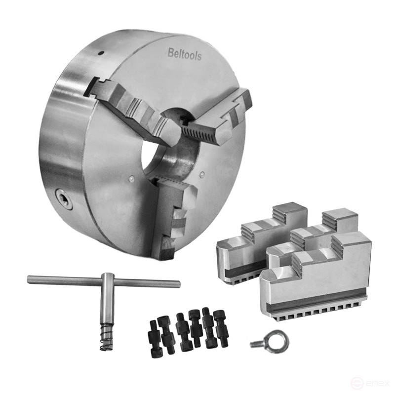 Патрон токарный 500-ПТ 3-x кулачковый (7100-0049П) К11/С11 с обратными кулачками Beltools
