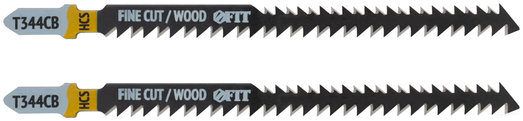 Double-sided wood canvases, HCS, teeth ground at a free angle, 116/90 mm (T344CB), 2 pcs.