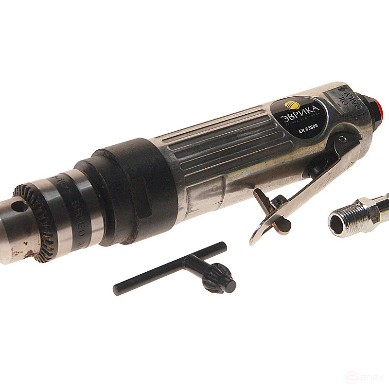 Пневмодрель ER-83808 прямая 3/8", 2500 об/мин ЭВРИКА 1/10