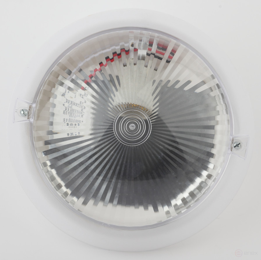 Светильник ЭРА НБП 06-60-101 с фото-шумовым датчиком Сириус IP54 E27 max 60Вт D220 круг призма акустический