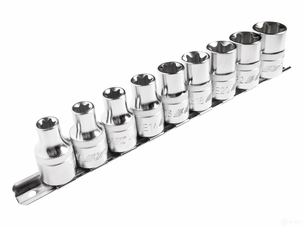 TORX 1/2" E10-E24 9-piece JTC Socket Head Set /1/6/24