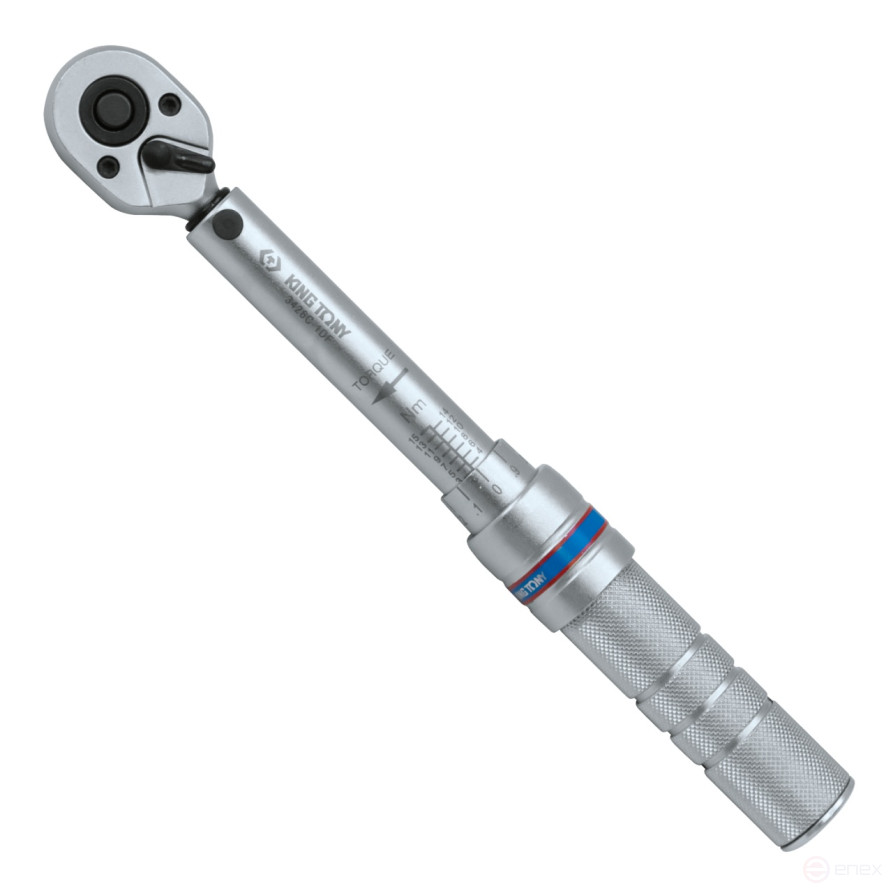 Динамометрический ключ 1/4", 3-15 Нм, "COMPACT", для левой и правой резьбы, футляр KING TONY 3426C-1DF